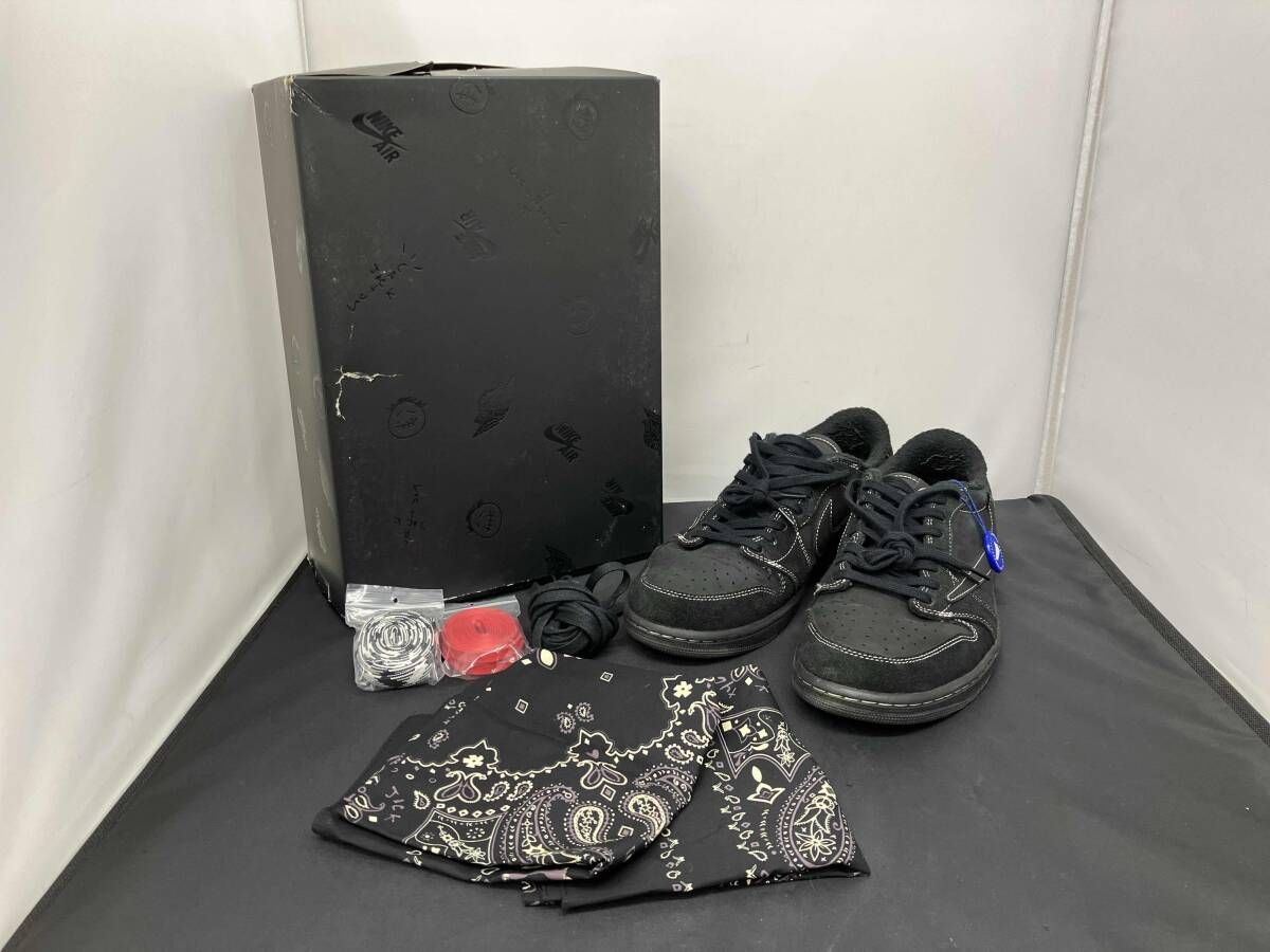 NIKE ナイキ DM7866-001 AIR JORDAN 1 LOW OG SP エアジョーダン 1 ロー スニーカー 28.5cm メンズ ブラック系 黒系 ※箱、替紐付