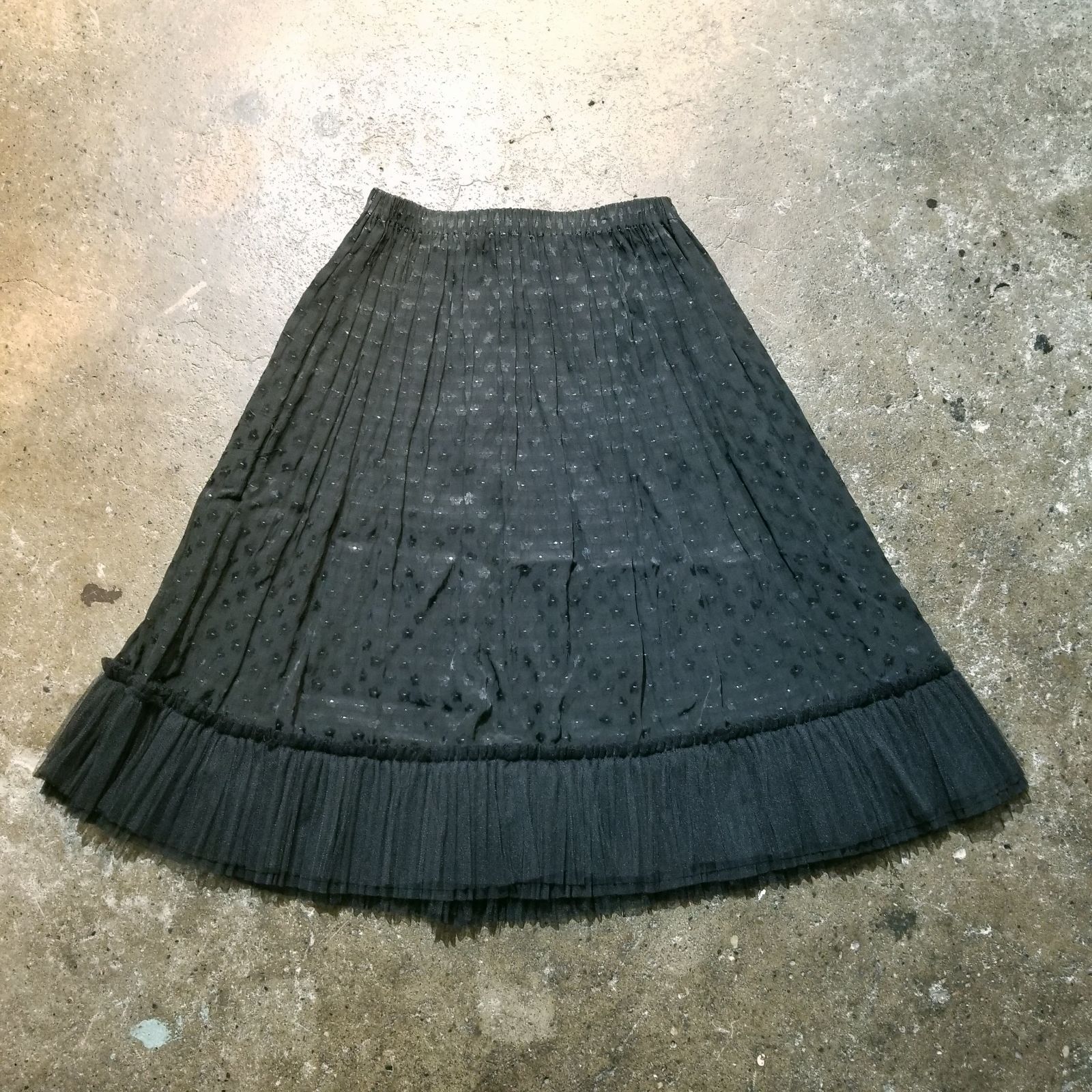 tricot COMME des GARCONS SPECIAL 14ss チュール装飾 花柄 スカート トリココムデギャルソン トリコスペシャル 2014ss AD2013