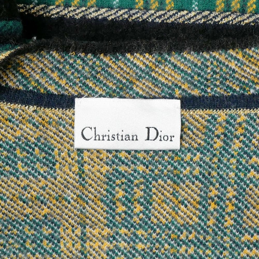 Christian Dior ツイードカーディガン　CDロゴボタン付き Christian Dior クリスチャンディオール カーディガン サイズM CDロゴ