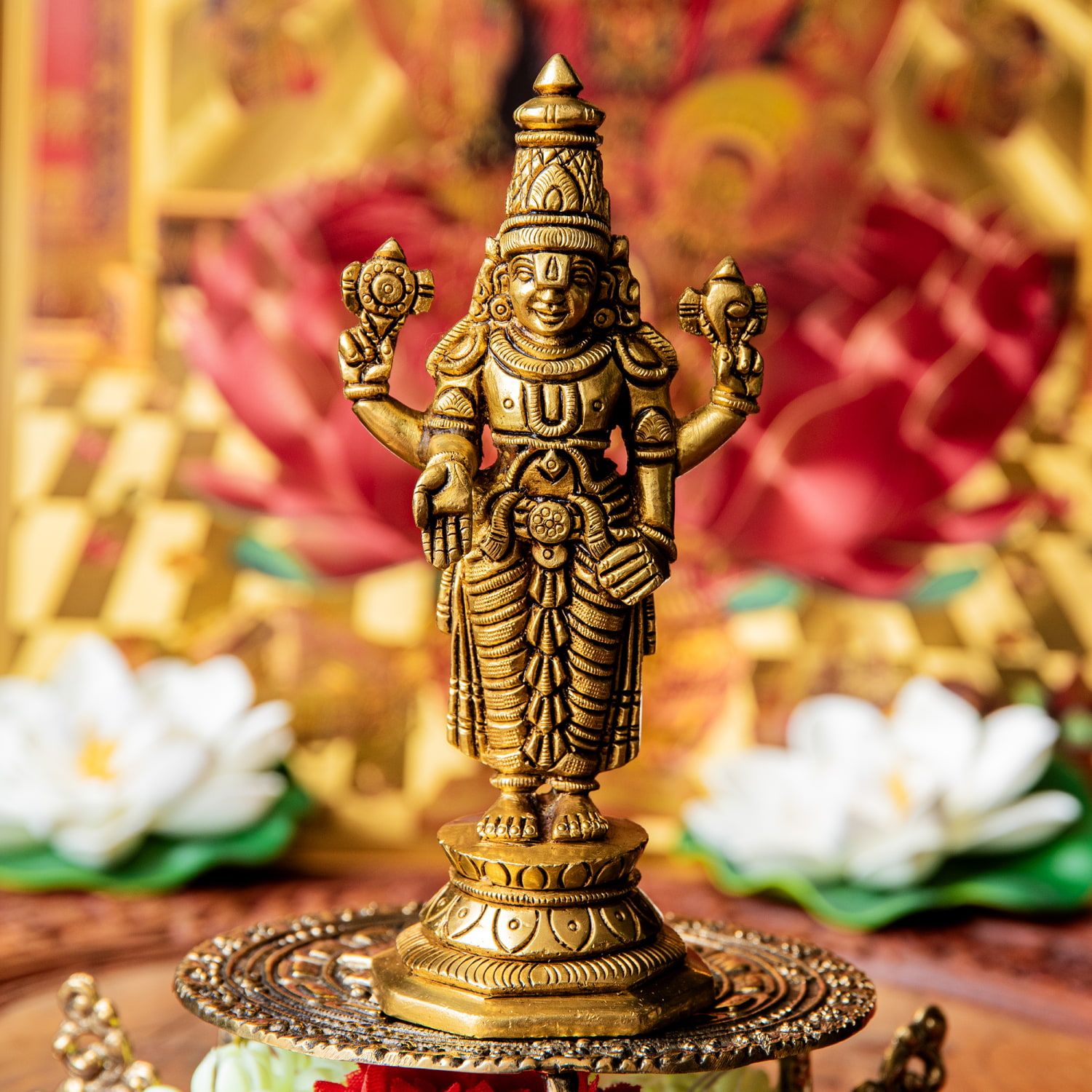 バラジ / ヴェンカテーシュヴァラ　ヴィシュヌ神　立像　Balaji /Venkateshvara Vishnu ブラ
