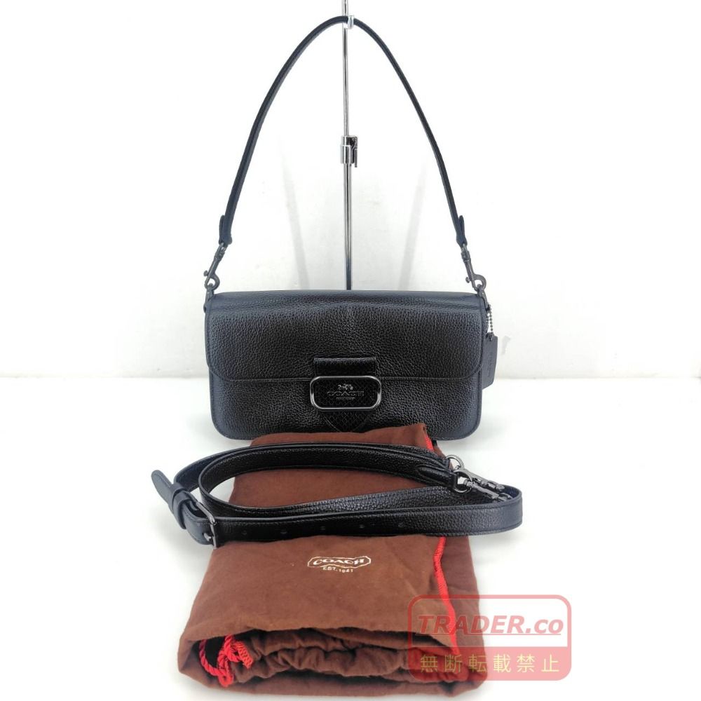 05w22070 コーチ COACH モーガン ショルダー 2WAY ブラック レディース ショルダーバッグ CE562 【中古品】