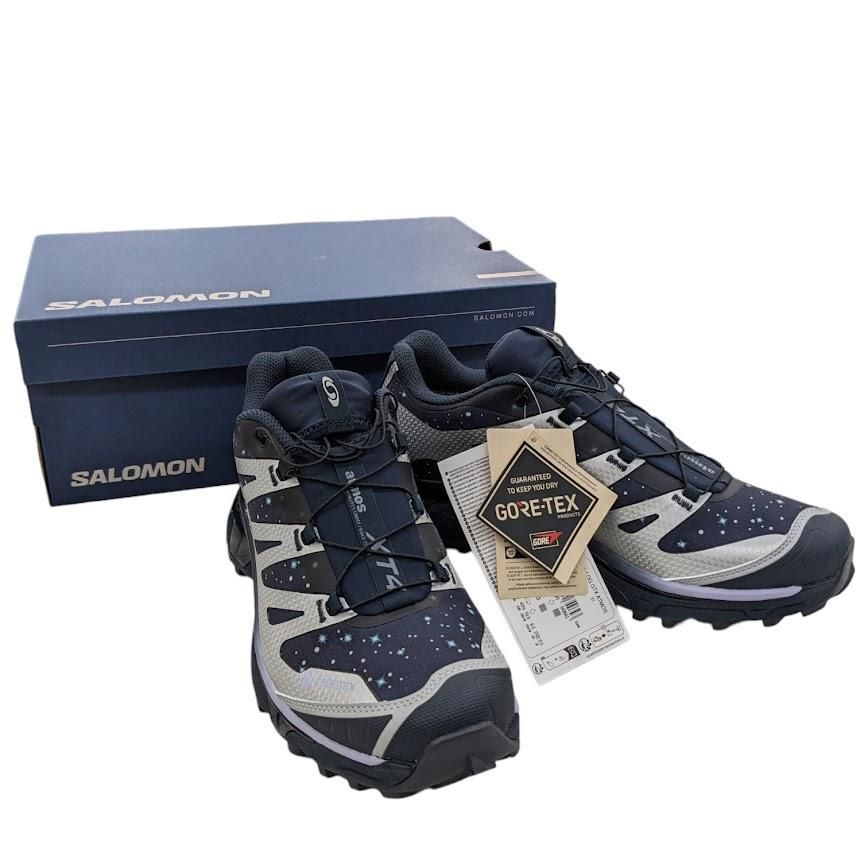 未使用品 salomon ATMOS サロモン XT-4 OG GORE-TEX STAR COLLIDE ゴアテックス スター コライド 492733 ネイビー系 サイズUK9 27.5cm 661014