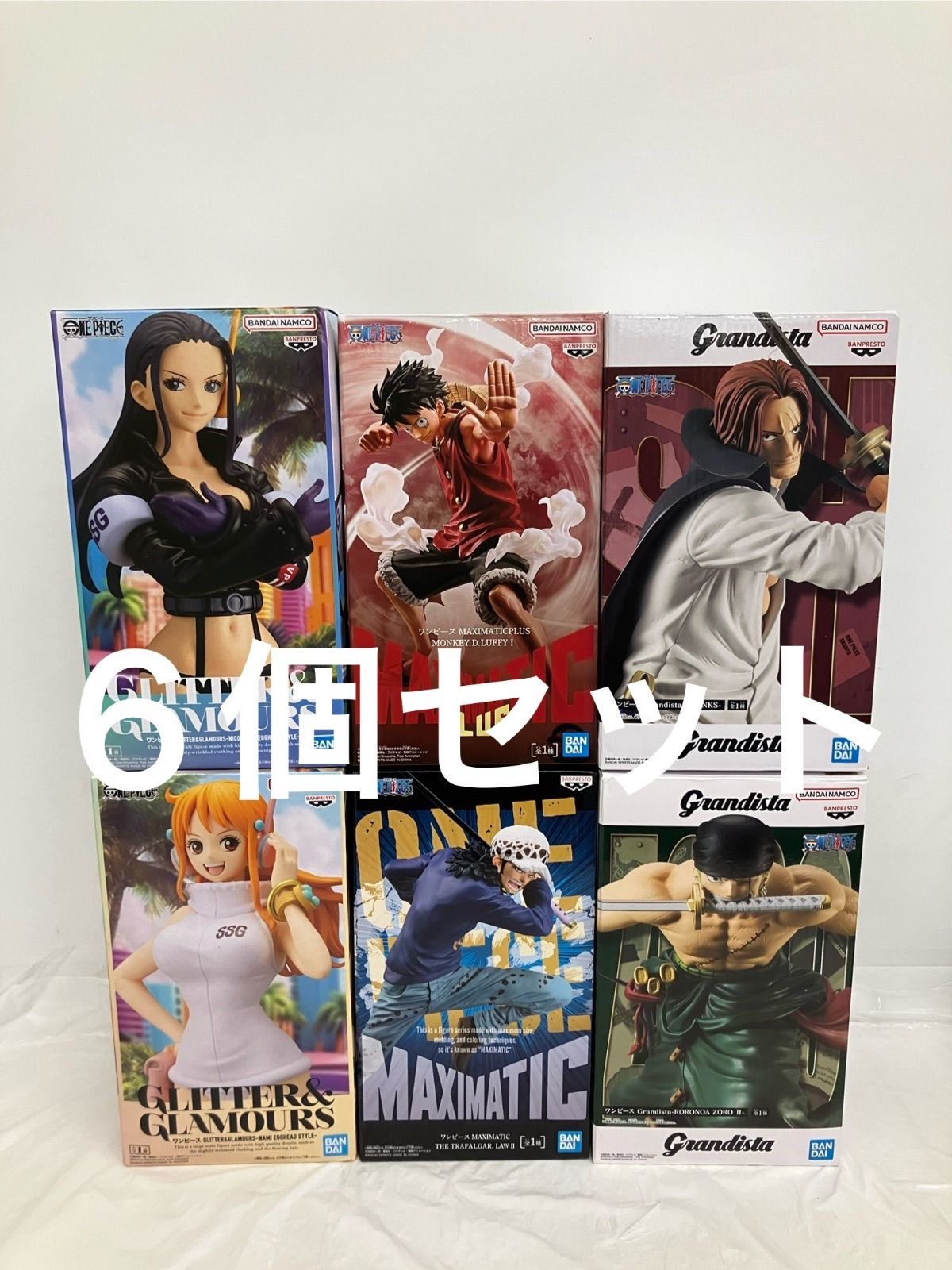 未開封 ワンピース Grandista シャンクス 他 各種6個セット LF6384