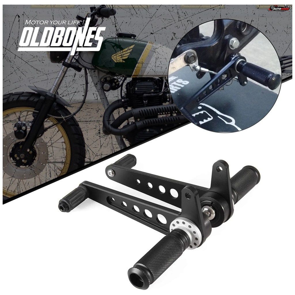 カフェレーサーアクセサリー オートバイ用リアフットペグ フットレストペグ ホンダ CB500 CB125 CB450 CB550 CB650 CB750用
