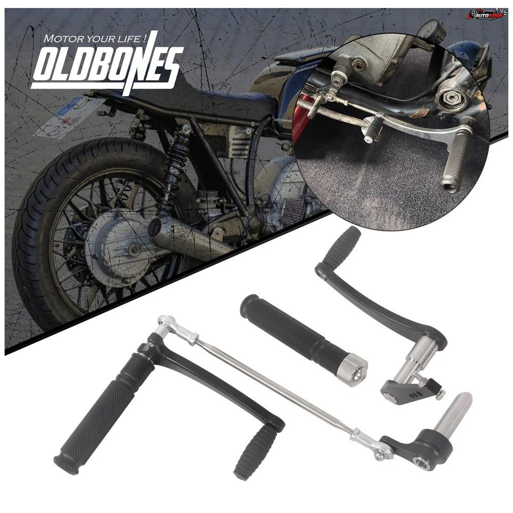 カフェレーサーRシリーズ BMW R65 R60 R75 R90 R100用フットペグレストマウントブラケット ビンテージバイクパーツ フットレスト リアセッ