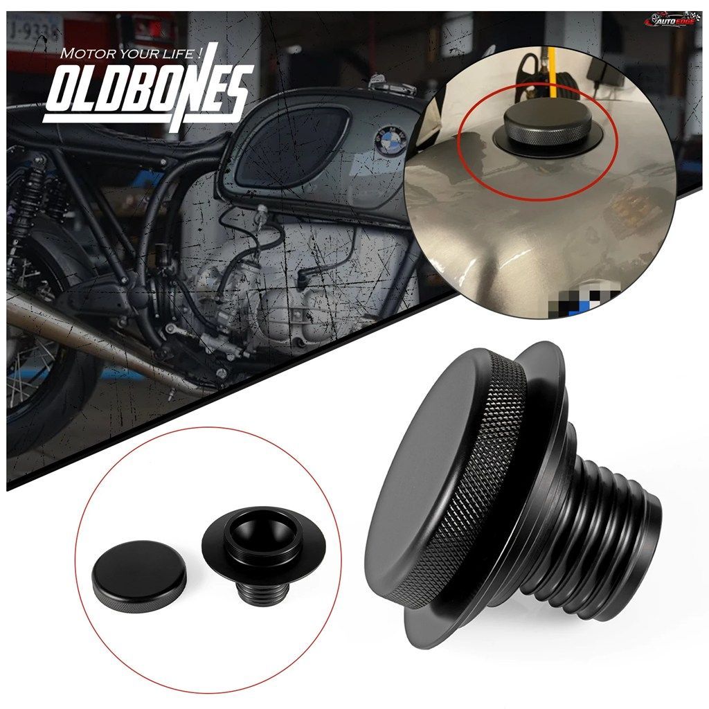 BMW R45 R 45 R65 R80 R90 90S 100R R100用 新型アルミ製バイク燃料タンクガスキャップ ブラック
