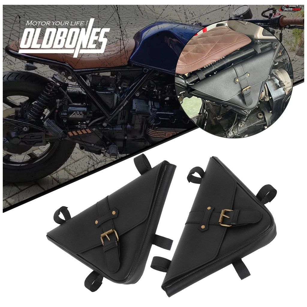 BMW Kシリーズ K75 K100 K1100用 カフェレーサー トライアングル サドルバッグ サイドバッグ 収納ツール 2個セット