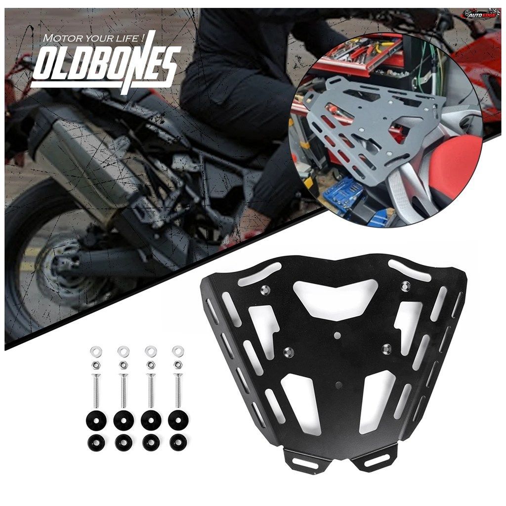 オートバイ用アルミ製リアラゲッジラック、ラギッドロード対応リアラック（ホンダ アフリカツイン CRF1000L CRF 1000用）