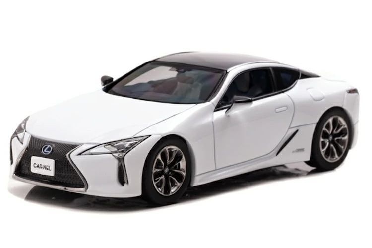 カーネル 1/43 レクサス LC500h Lパッケージ GWZ100 2017 ホワイト CAR-NEL Lexus LC500h L package White Nova Glass Flake CN431704