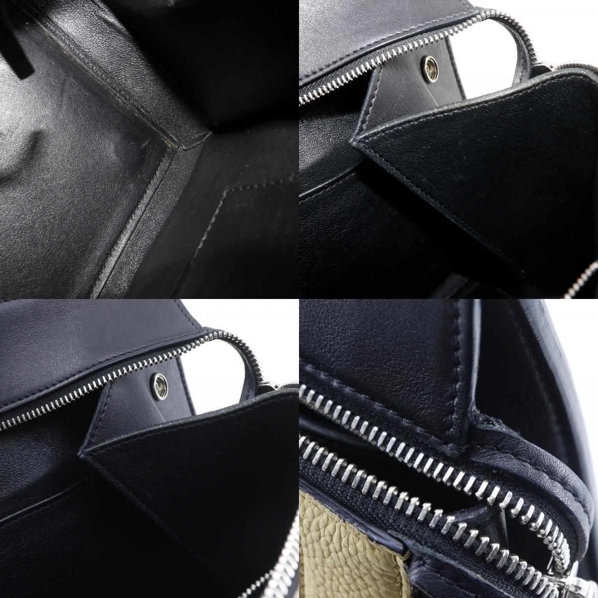 CELINE】セリーヌ エッジ ミディアム ハンドバッグ バイカラー レザー 