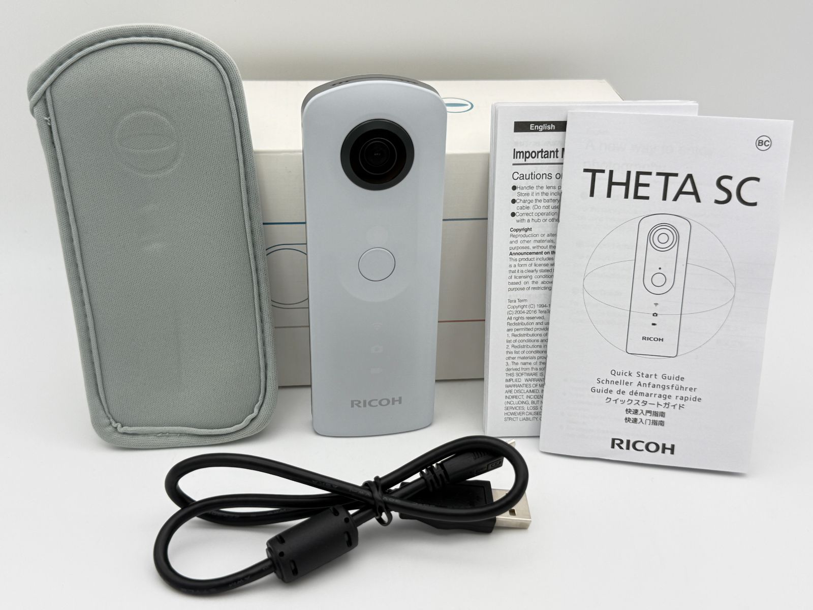 【極上美品】RICOH THETA SC ホワイト リコー シータ 360度カメラ