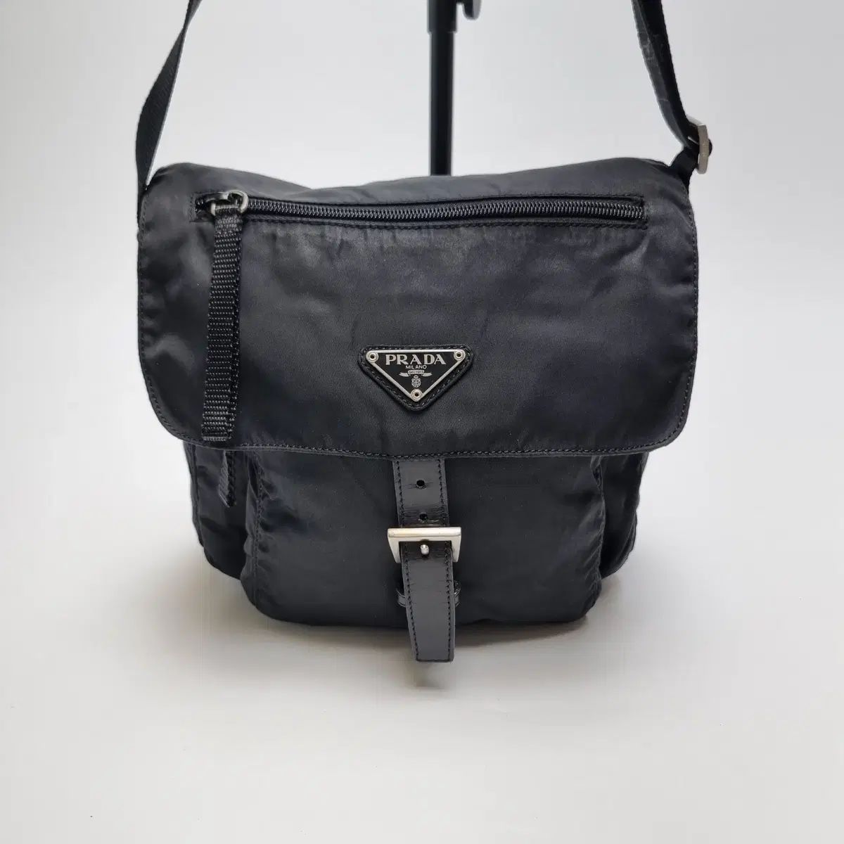 PRADA プラダ ナイロン クロスバック ブラック (コンディション 우수)