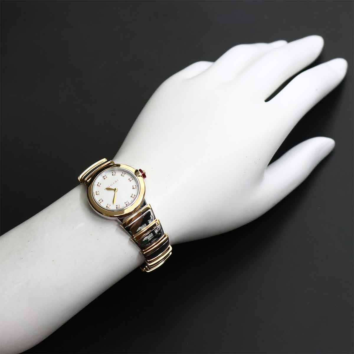 ブルガリ BVLGARI ルチェア コンビ LUP28SG レディース 腕時計 12P 