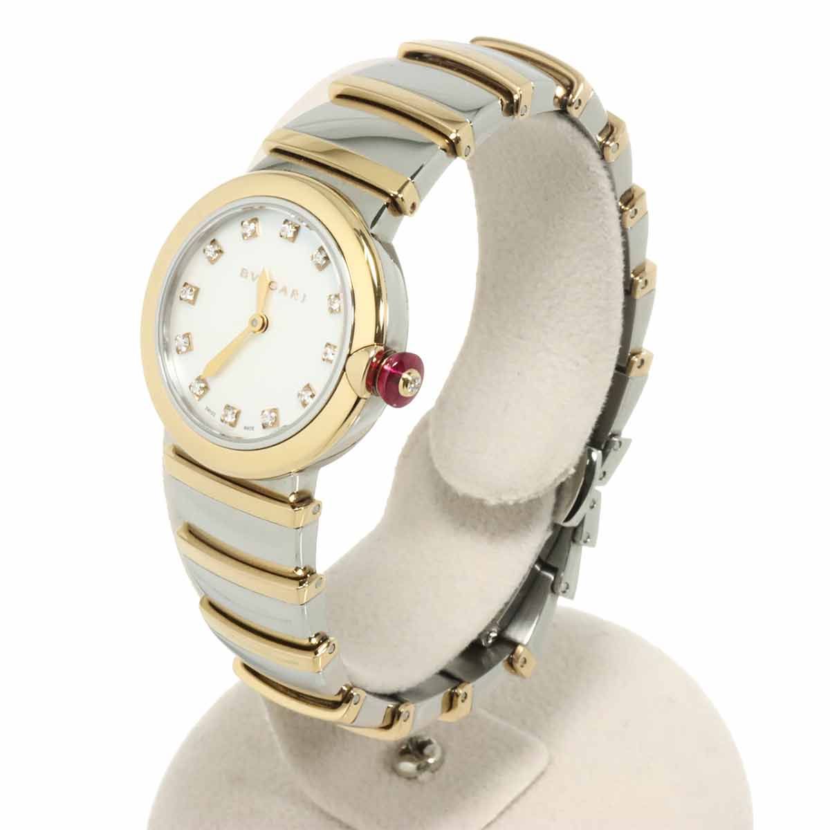 ブルガリ BVLGARI ルチェア コンビ LUP28SG レディース 腕時計 12P 