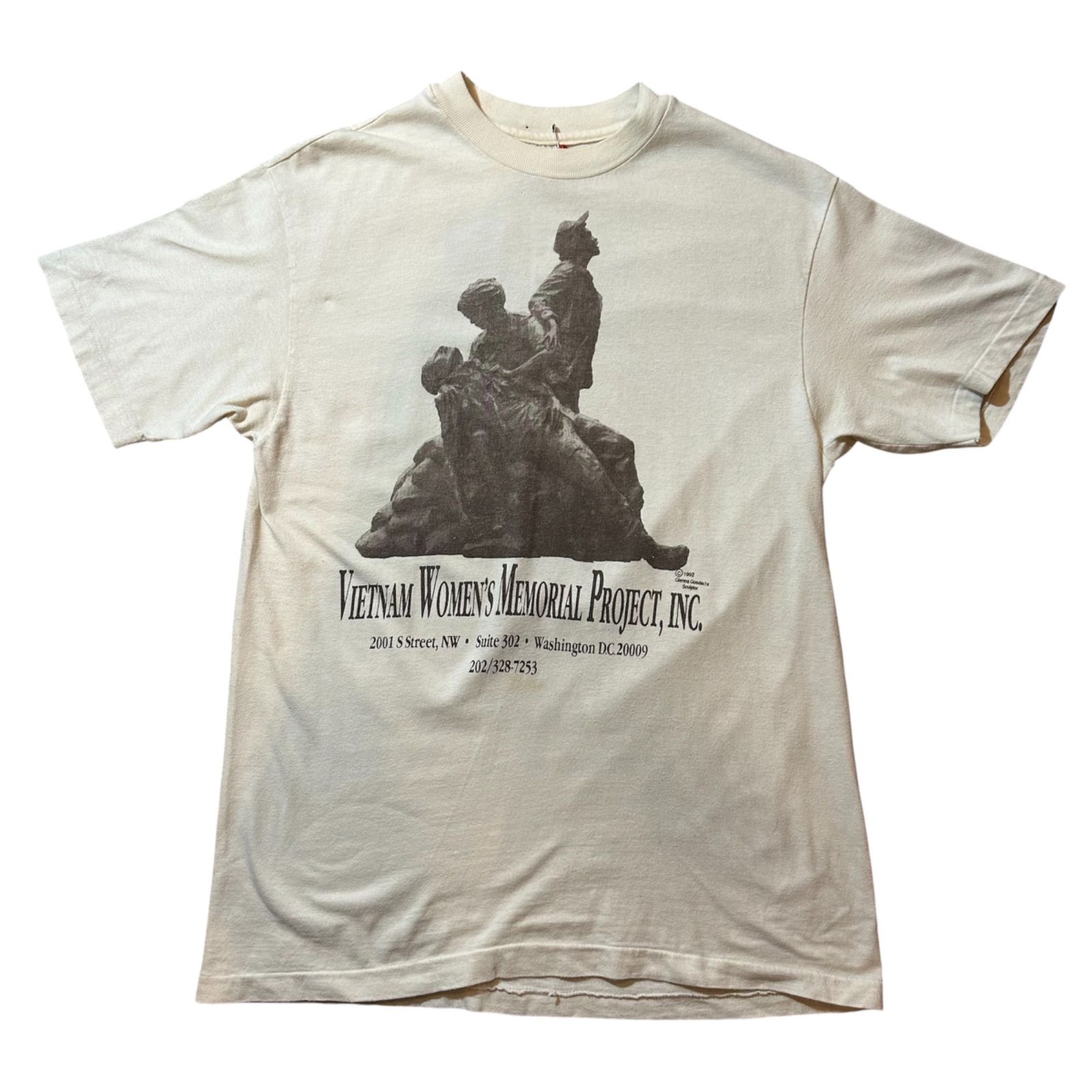 90s Hanes Vietnam women’s memorial T-shirt / 90年代 ヘインズ ベトナム女性記念Tシャツ【F515】