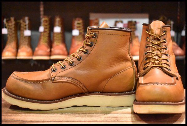 【7E 良品 11年】レッドウィング 875 アイリッシュセッター 茶 オロイジナル モックトゥ レースアップ ブーツ redwing HOPESMORE【GF022】