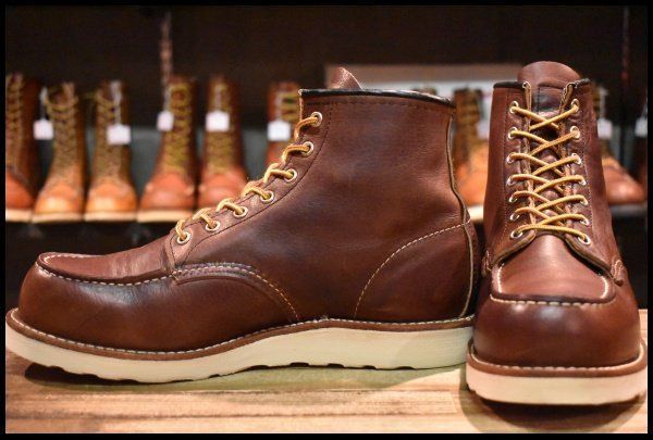 【9.5E 美品 23年】レッドウィング 8138 アイリッシュセッター 茶 ブライアーオイルスリック モックトゥ ブーツ redwing HOPESMORE【GF025】