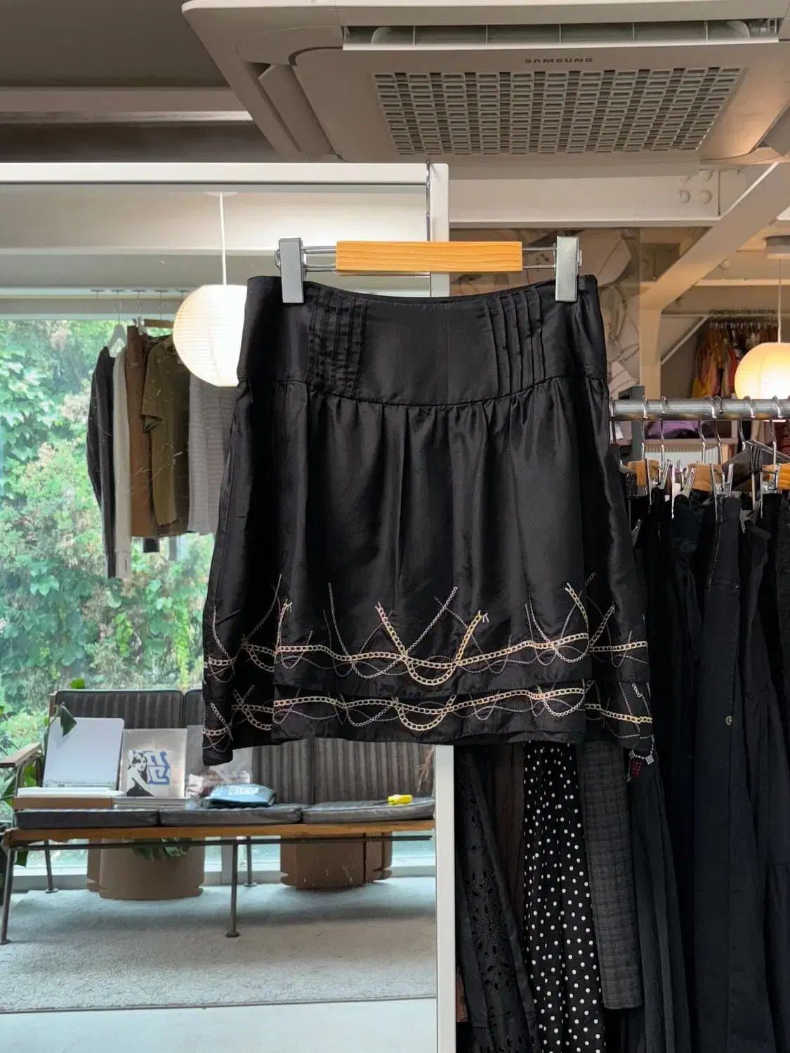 5351 pour les femmes シルク スカート