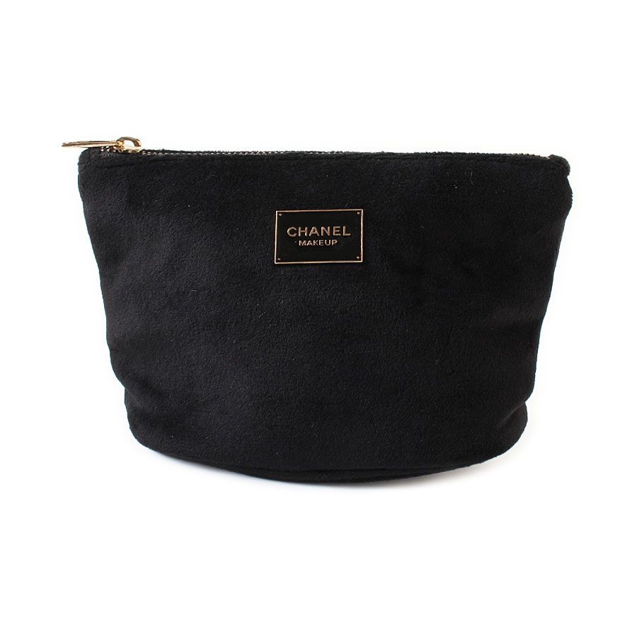 AFA26080 極美品 CHANEL シャネル ノベルティ ポーチ ブラック 黒 化粧