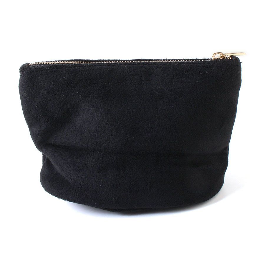 【美品】CHANEL ブラック ポーチ AFA26080 極美品 CHANEL シャネル ノベルティ ポーチ ブラック 黒 化粧
