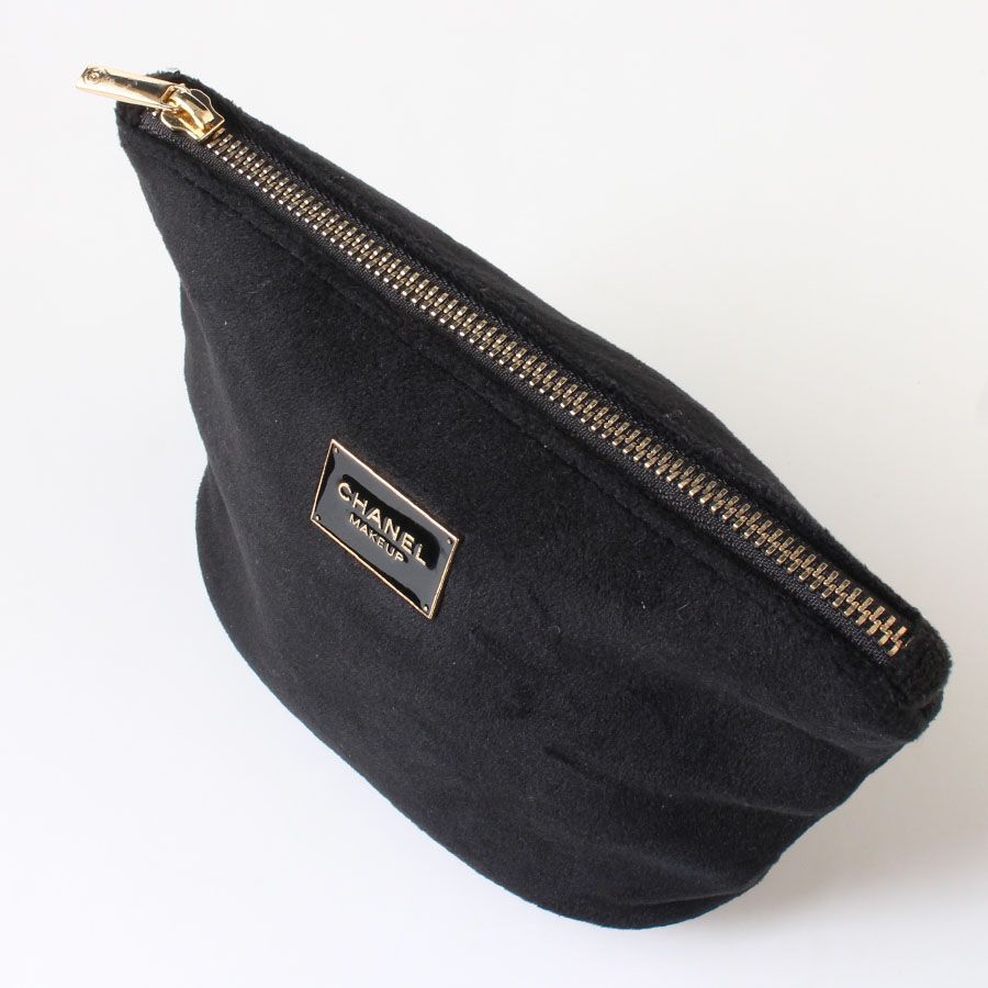 AFA26080 極美品 CHANEL シャネル ノベルティ ポーチ ブラック 黒 化粧