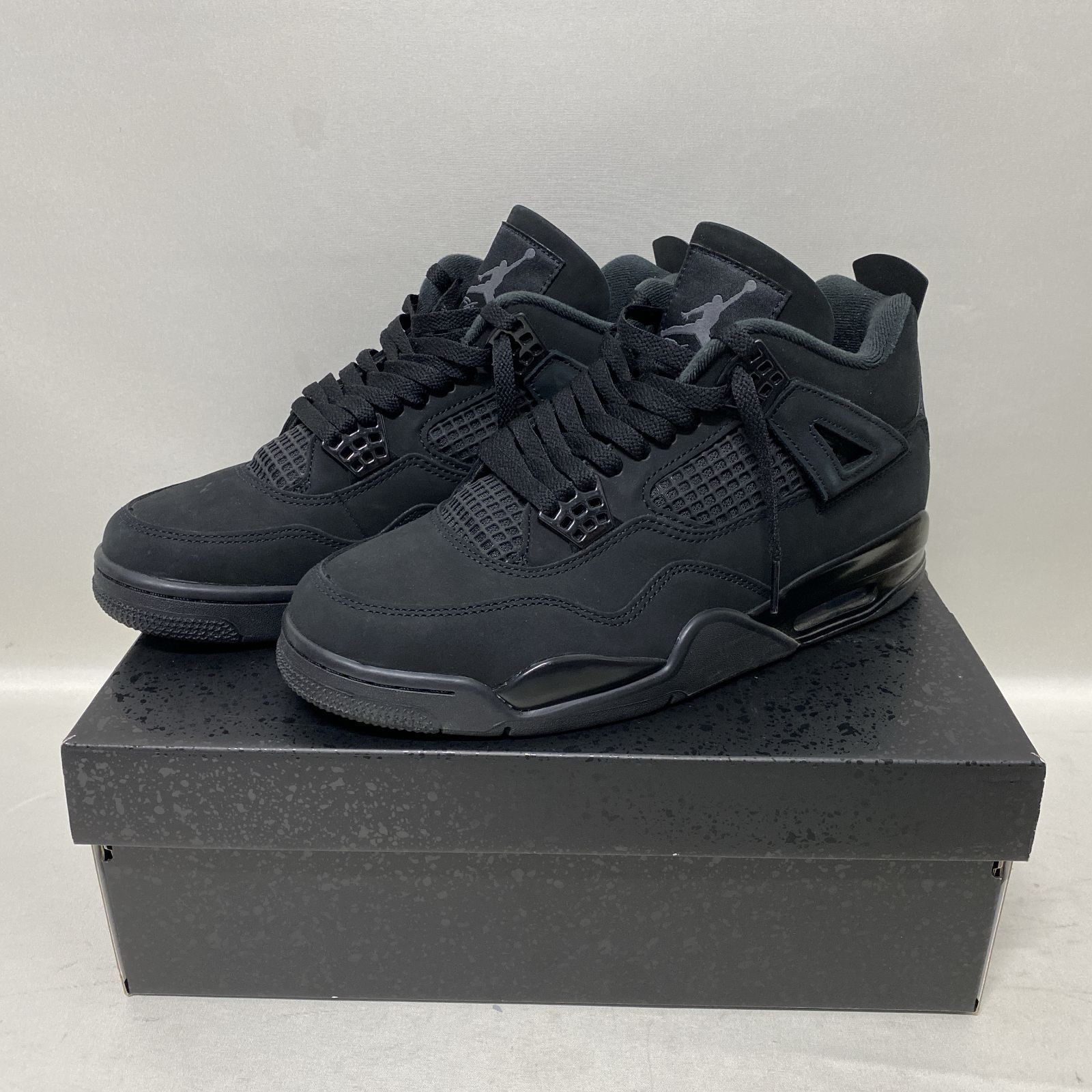 [浜館80-2346] NIKE AIR JORDAN 4 RETRO BLACK CAT エアジョーダン4 レトロ ブラック キャット2025 FV5029-010 28.5cm [中古品]