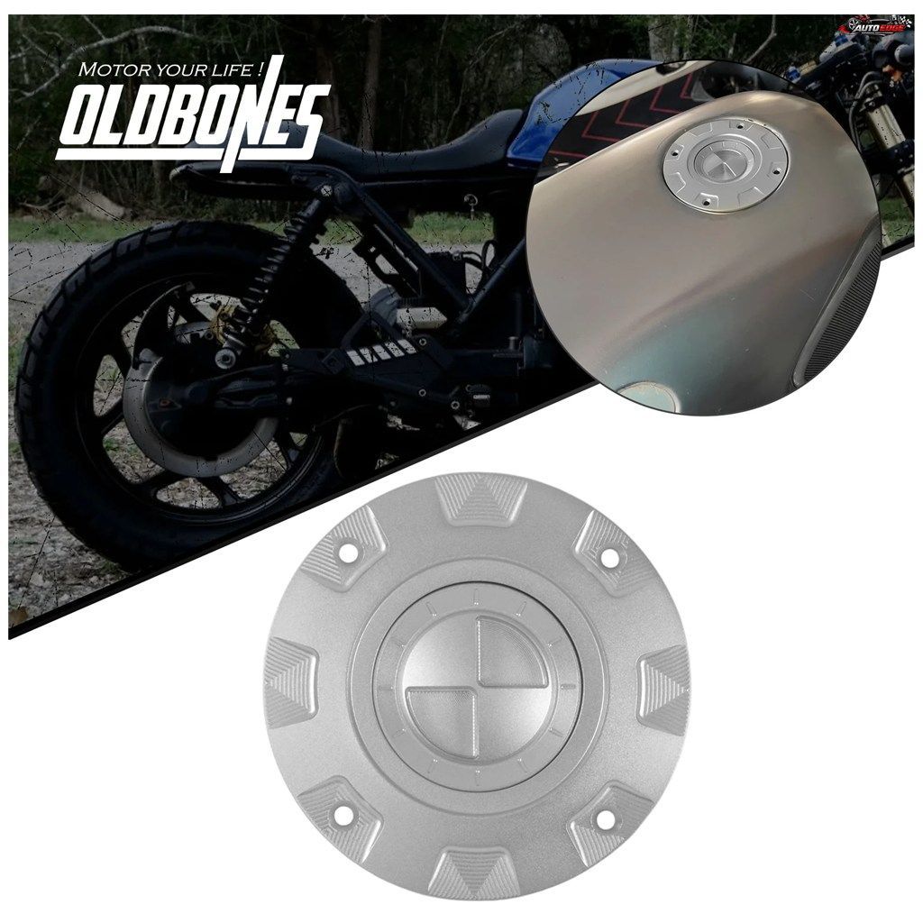 BMW Kシリーズ K1 K75 K100 K1100用 アルミ製シルバー燃料タンクキャップ オートバイ用オイルキャップ 燃料ガソリンキャップ 1個