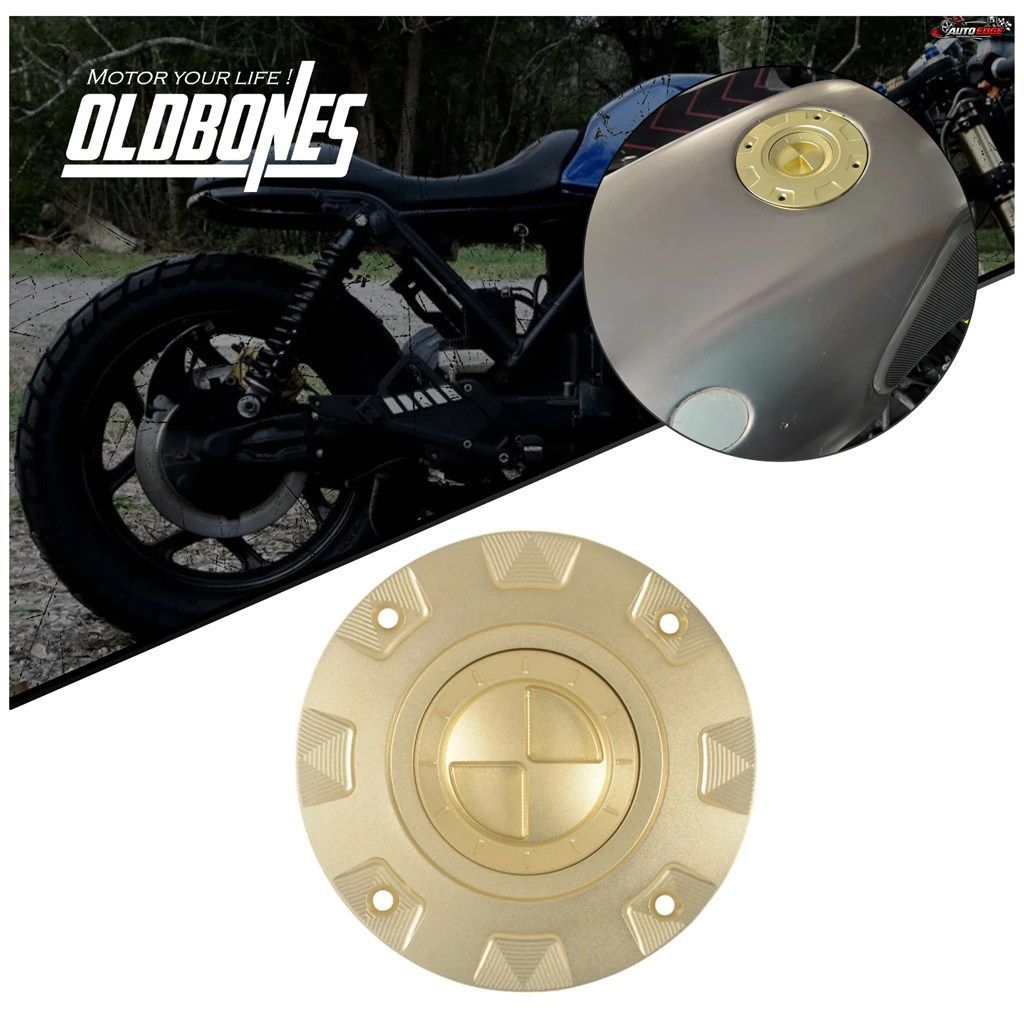 BMW K1 K75 K100 K1100 K100RS K100LT用ゴールド燃料タンクガスキャップオートバイ用アルミオイルキャップ燃料ガソリン装飾カバー