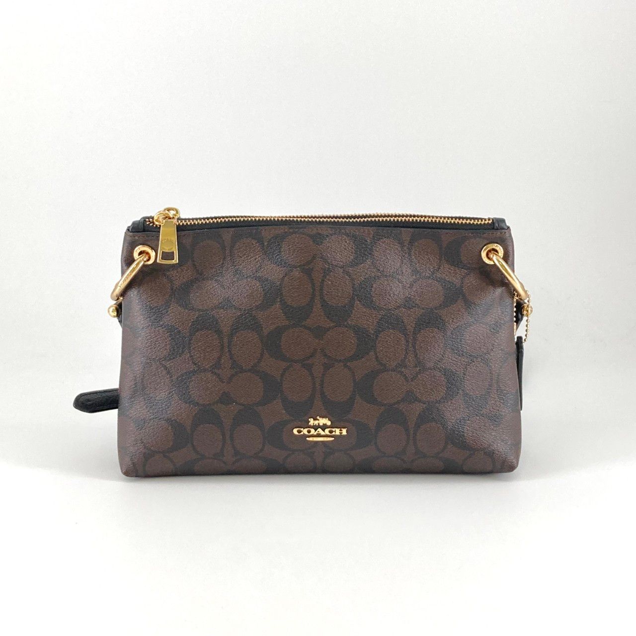 COACH ボディバッグ ダークブラウン/ブラック COACH（コーチ） ミア クロスボディー F76646 ショルダーバッグ