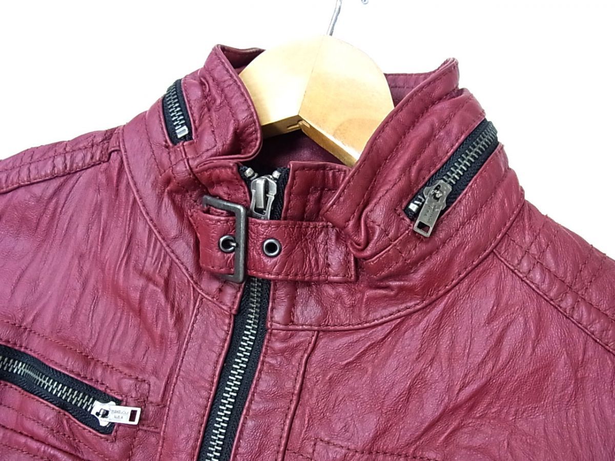 美品 希少☆RATTLE TRAP ラトルトラップ メンズビギ レザー シングル