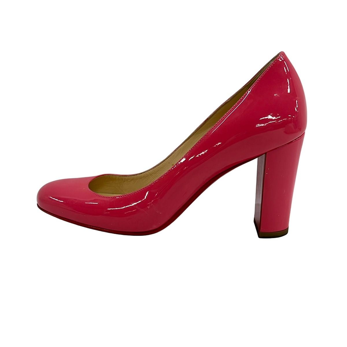 CHRISTIAN LOUBOUTIN(クリスチャンルブタン) パンプス 36 レディース - ピンク レザー