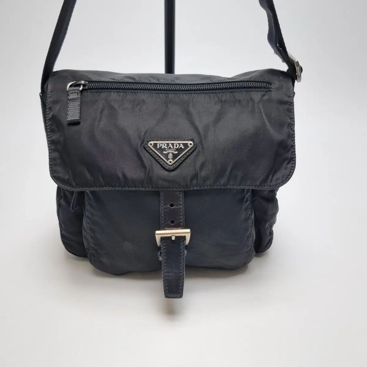 PRADA プラダ ナイロン クロスバック ブラック (コンディション 우수)
