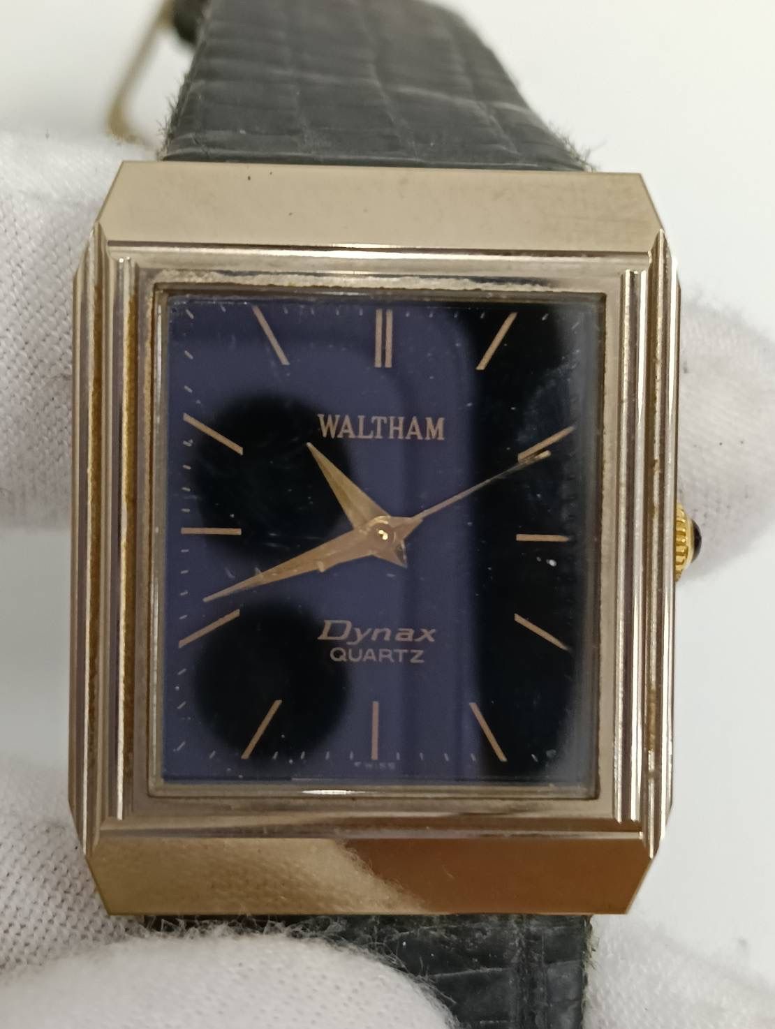 【美品】 WALTHAM ウォルサム　Dynax 　クオーツ　メンズ 中古品】 WALTHAMウォルサム Dynaxダイナックス QUARTZ 腕時計