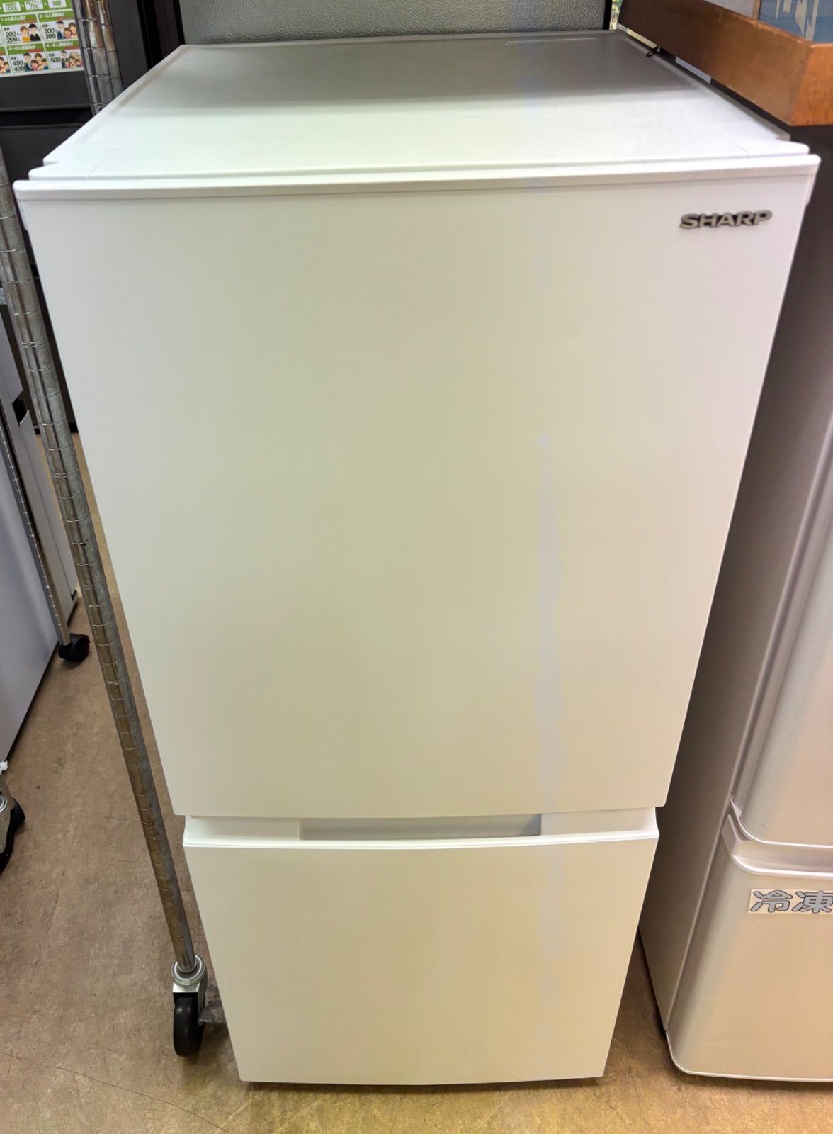 ◆SHARP 冷蔵庫 152L どっちもドア SJ-D15J-W