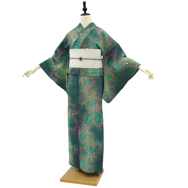 中古】 有松 浴衣 本場有松鳴海絞り 夏物 リサイクル ゆかた 絞り 木綿