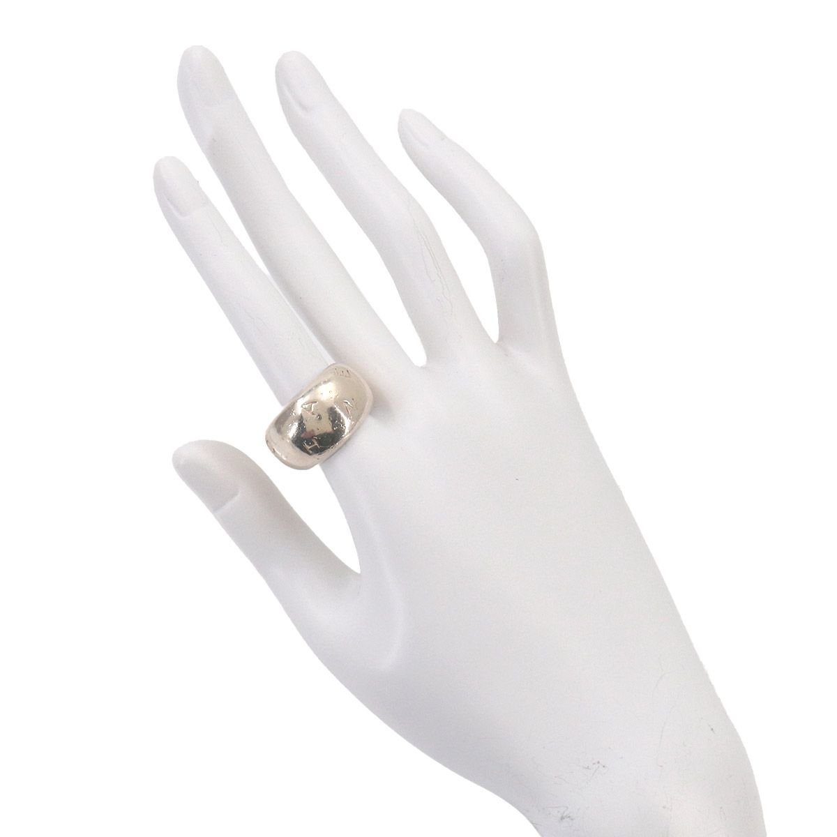 シャネル CHANEL ロゴ リング 指輪 12号 SV 925 シルバー アクセサリー