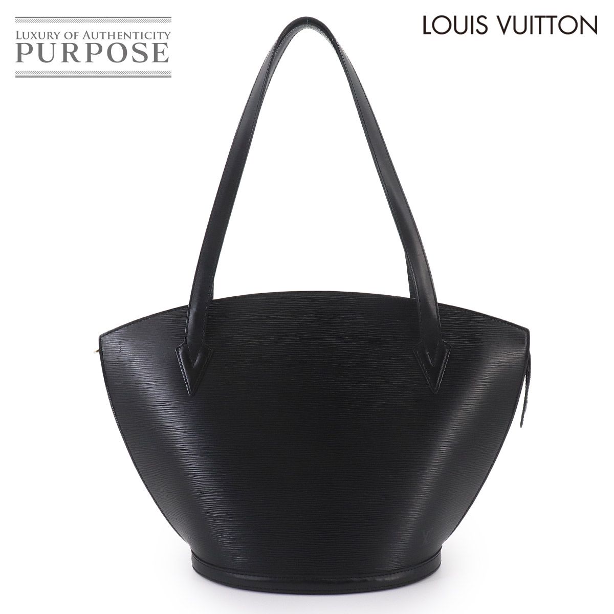 美品 ルイ ヴィトン LOUIS VUITTON エピ サンジャック ショッピング トート バッグ レザー ノワール ブラック M52262 90325529