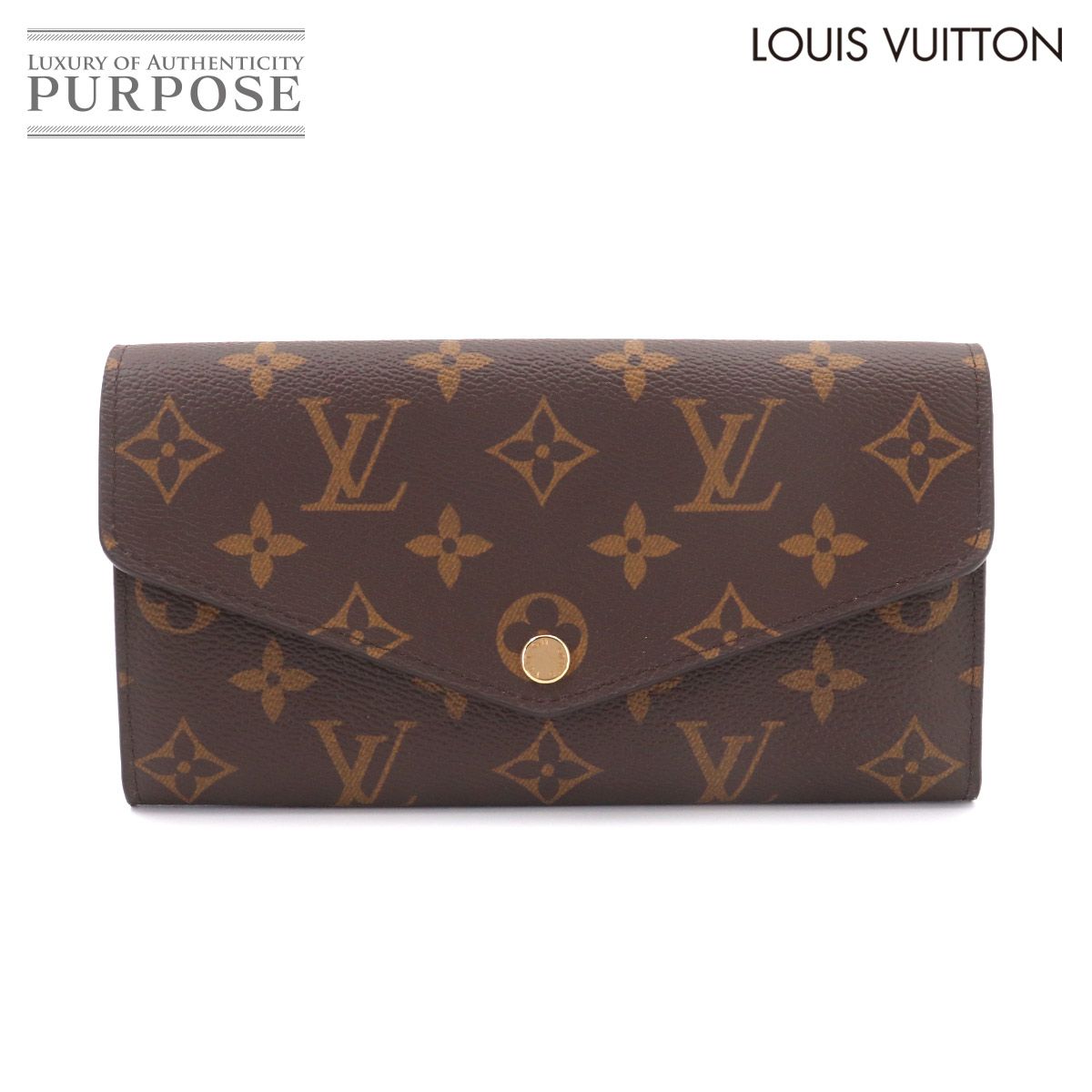 未使用 展示品 ルイ ヴィトン LOUIS VUITTON モノグラム ポルトフォイユ サラ 二つ折り 長財布 フューシャ M62234 RFID 90326122