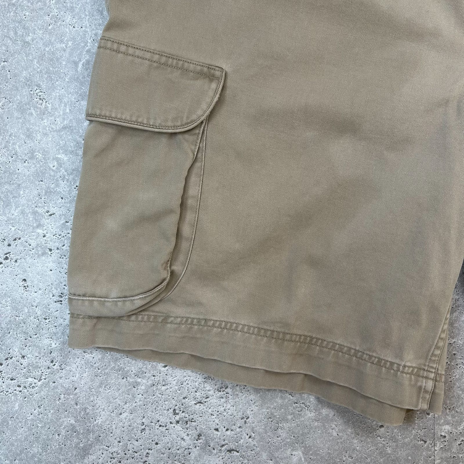 P7【Polo Ralph Lauren】ベージュ カーゴショーツ ミリタリー〔38〕