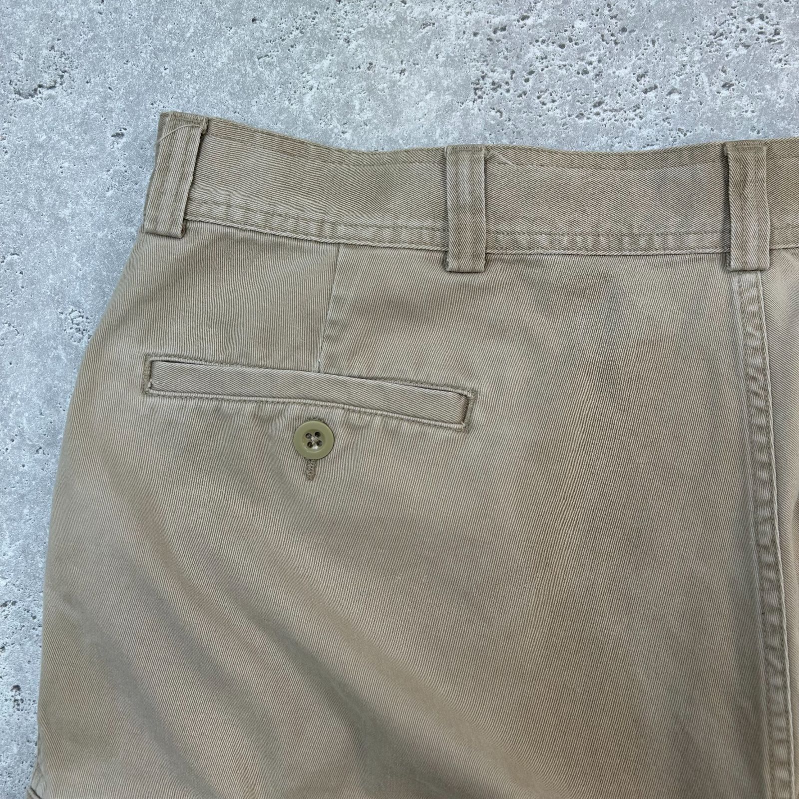 P7【Polo Ralph Lauren】ベージュ カーゴショーツ ミリタリー〔38〕