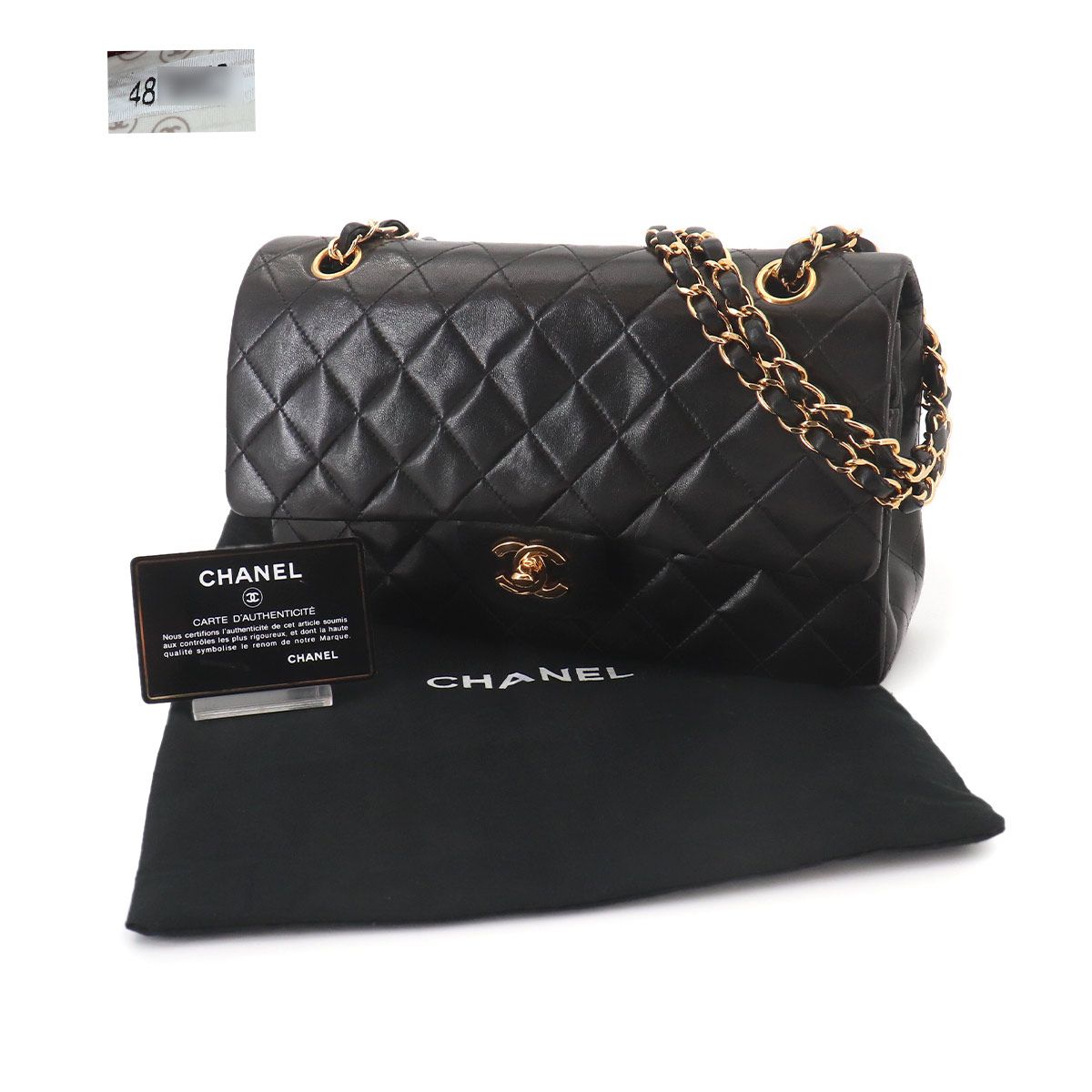シャネル 黒 マトラッセ ショルダーバッグ 美品 シャネル CHANEL マトラッセ 25 チェーン ショルダー バッグ