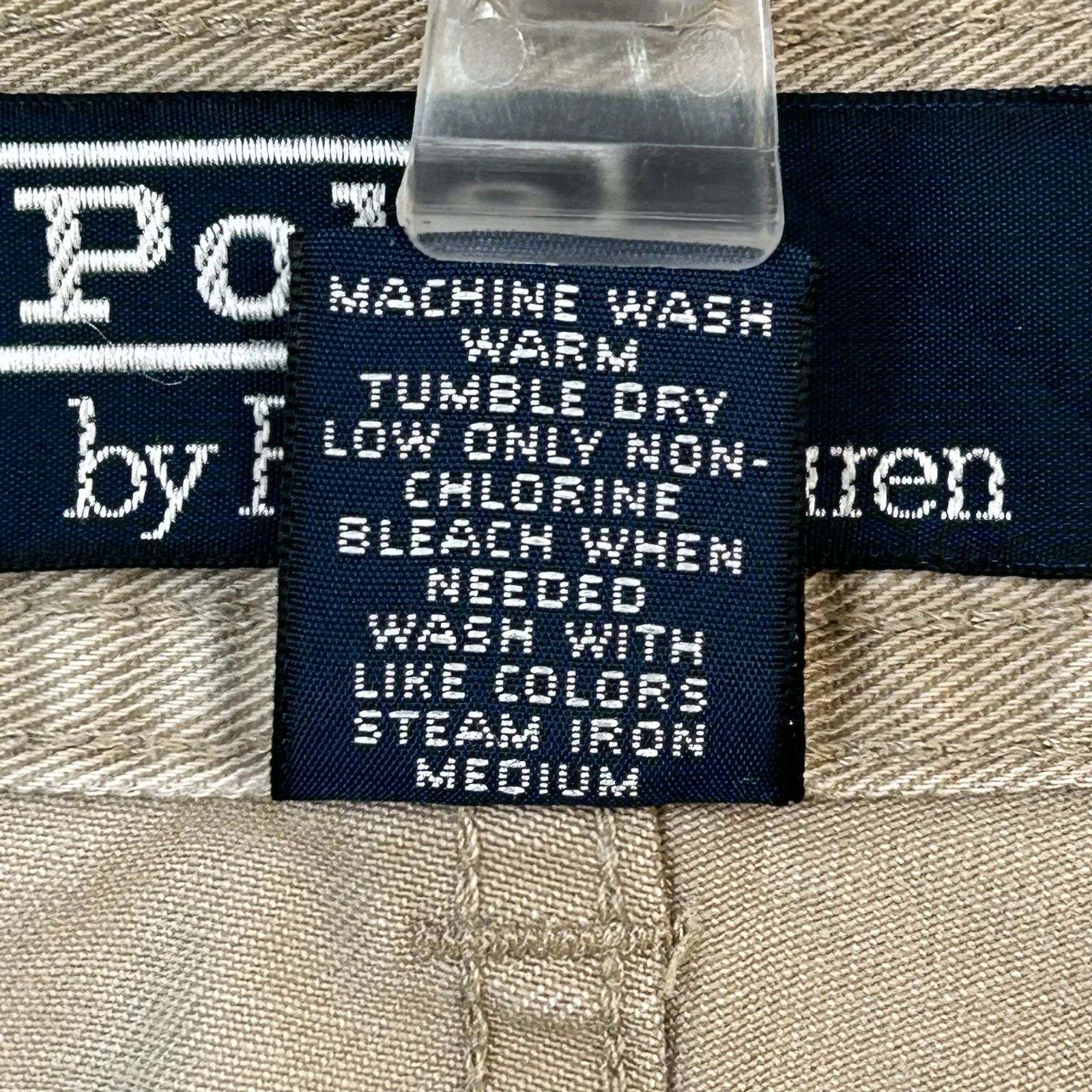 P7【Polo Ralph Lauren】ベージュ カーゴショーツ ミリタリー〔38〕