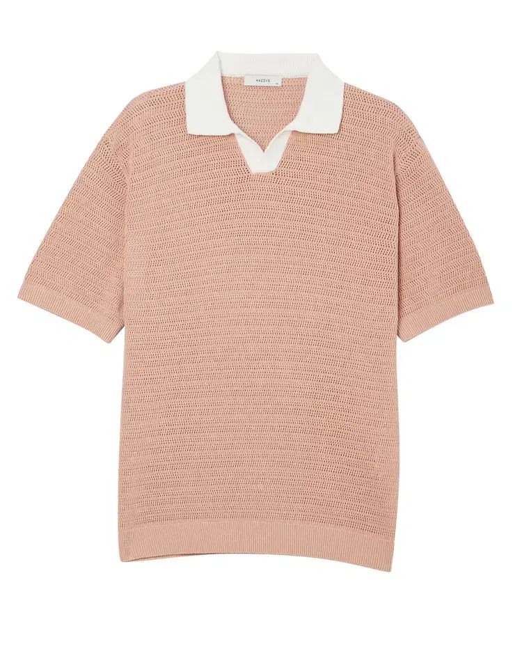 HAZZYS へジス メンズ 麻混 リネンブレンド ニット 95 100 105 110 新品