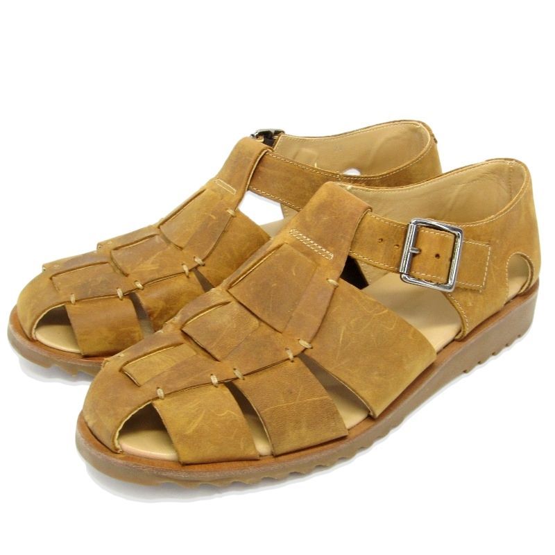 Paraboot パラブーツ 41 グルカサンダル PACIFIC パシフィック SPORTソール MIEL-NUB TERRE 123340 アースブラウン/ヌバック 35005649