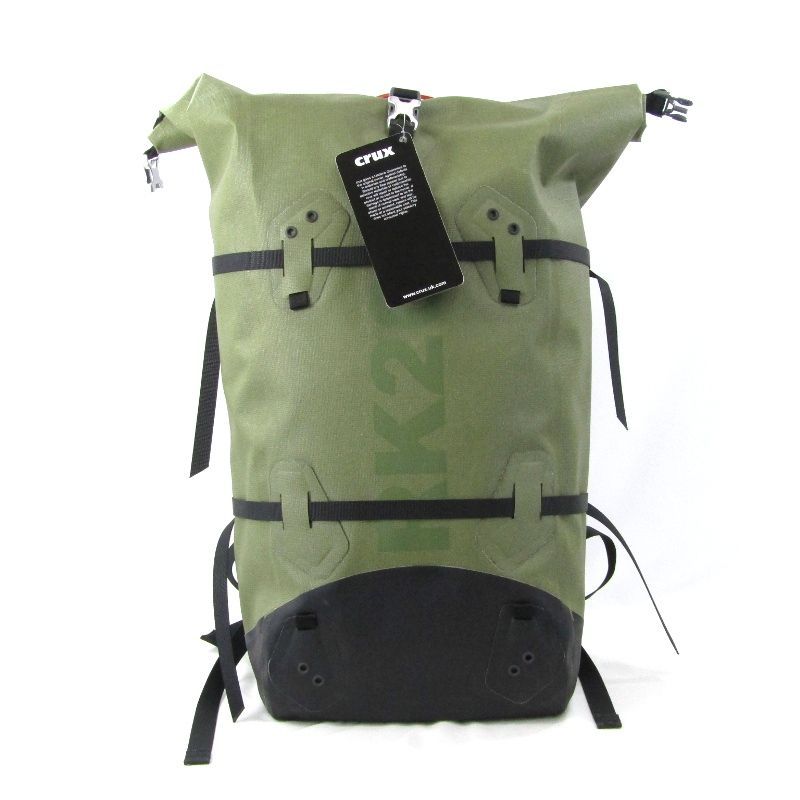未使用 CRUX クラックス バックパック RK20 完全防水 ロールトップ アウトドア リュック 20L Khaki, 20, Regular 47000141