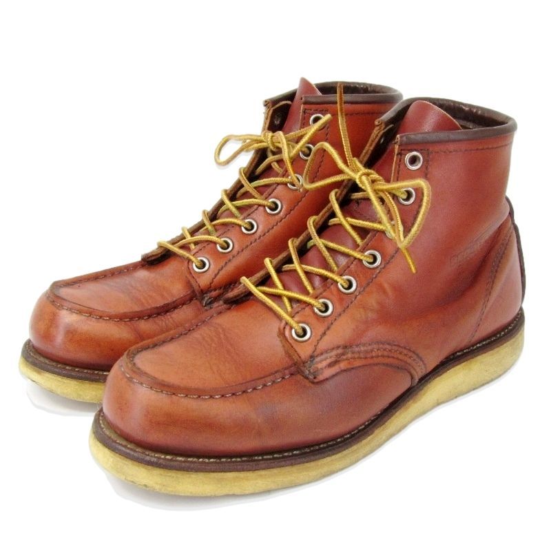 REDWING レッドウィング US7E 25cm モックトゥ 8875 2007年製 CLASSIC MOC 6インチ クラシック ワークブーツ 赤茶 オロラセット 35005655