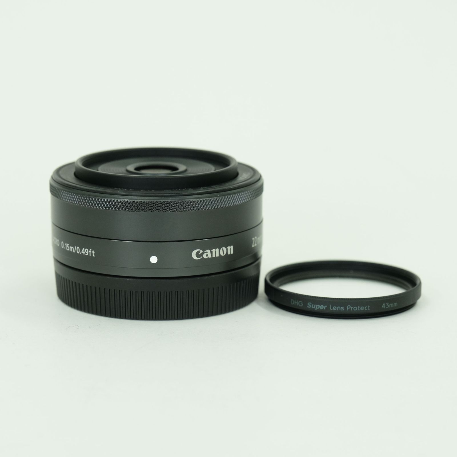 [良品 | フィルター付] Canon EF-M22mm F2 STM [グラファイト] | Canon EF-Mマウント