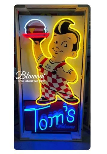 ネオン 看板　ラットフィンク RatFink ガレージ ヴィンテージ アメリカン雑貨 トラック ハーレー フィギュア ホットロッド US ムーンアイズ