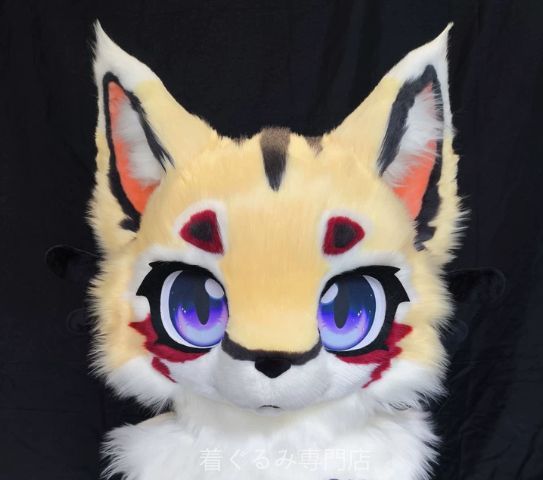 犬　猫　着ぐるみ ヘッド全頭　ヘッド ケモノ ファースーツ ぬいぐるみ コスプレ コスチューム Kurumi 一点物 C613