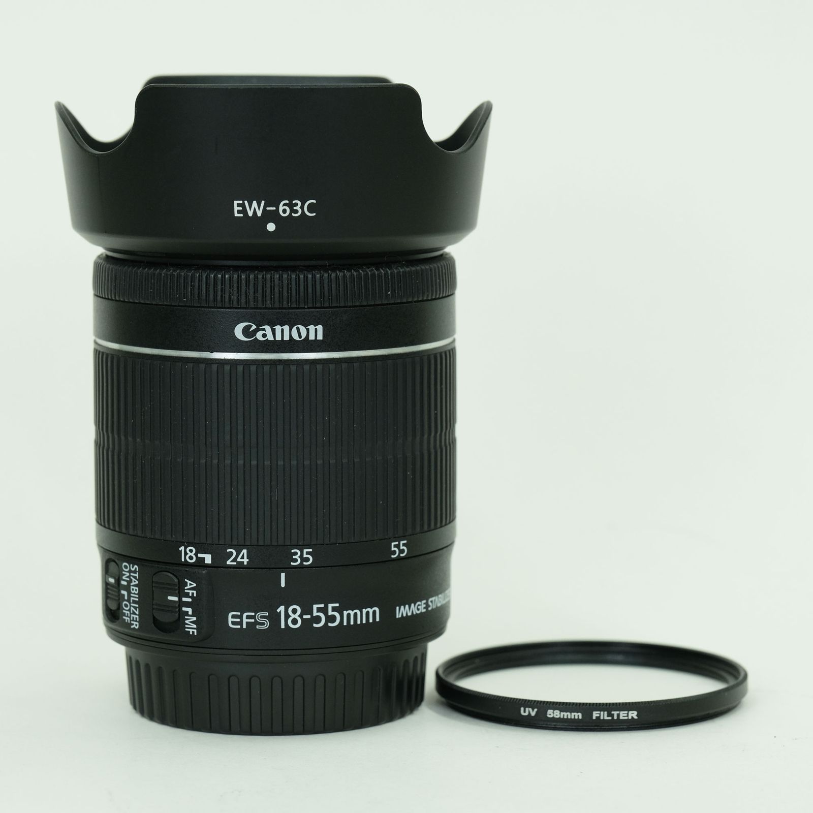 [良品 | フード・フィルター付] Canon EF-S18-55mm F3.5-5.6 IS STM | Canon EF-Sマウント